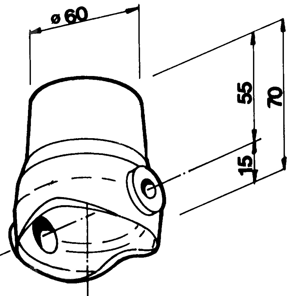 Suport Bila Basculare Remorca 60mm