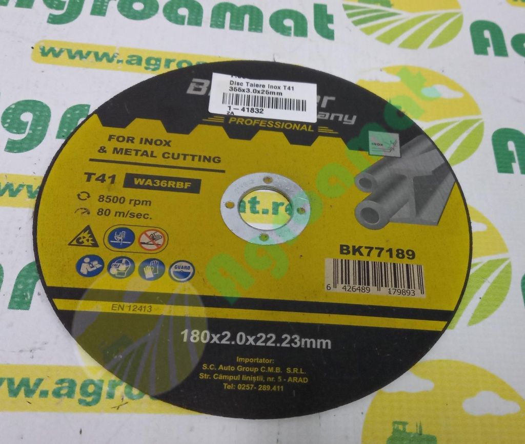 Disc Taiere Inox T41 355x3.0x25mm