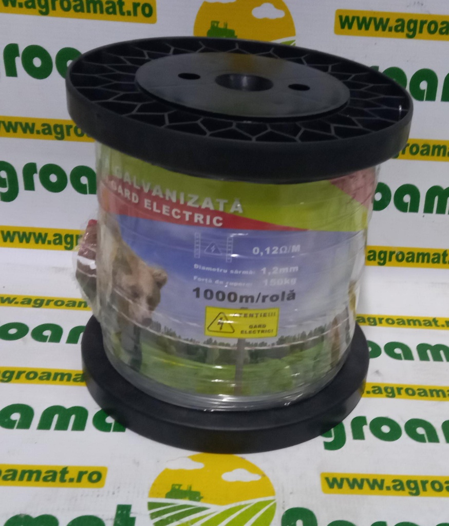 Sarma galvanizata pentru gard electric 1,2mm x 1000m