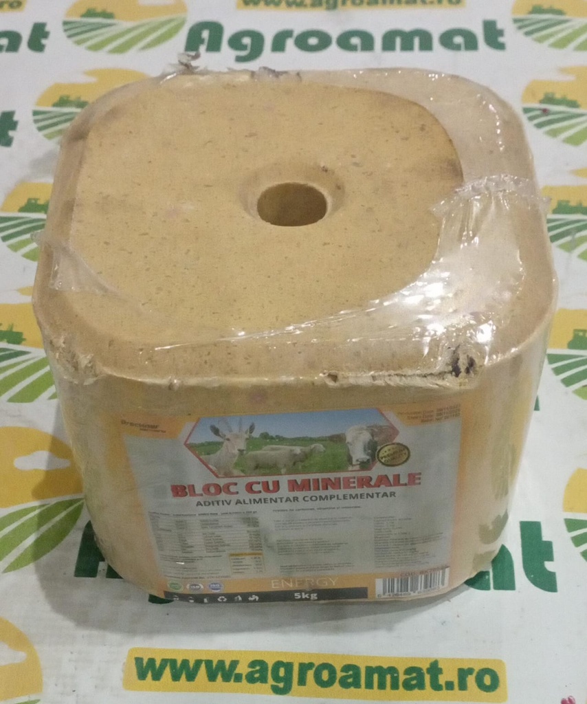 Bloc Sare 5kg cu Vitamine si Minerale pentru Animale