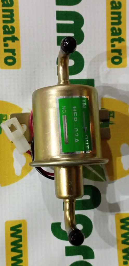 Pompa Alimentare Electrica Universala 12V cot 90 Grade, L=130mm, fi 8mm pentru Motorina/Benzina OEM YK-3065, HEP-02A