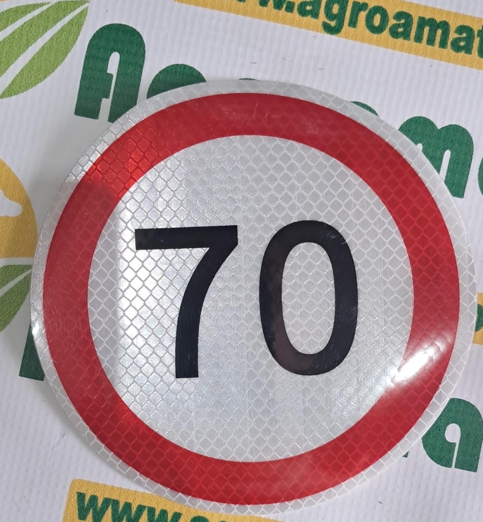 Autocolant limitare de viteza 70km