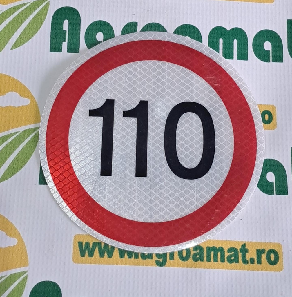 Autocolant Reflectorizant Limitare de Viteaza 110Km