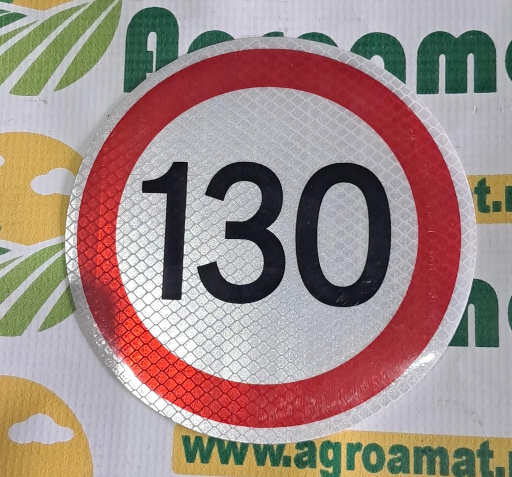 Autocolant Reflectorizant Limitare de Viteaza 130Km