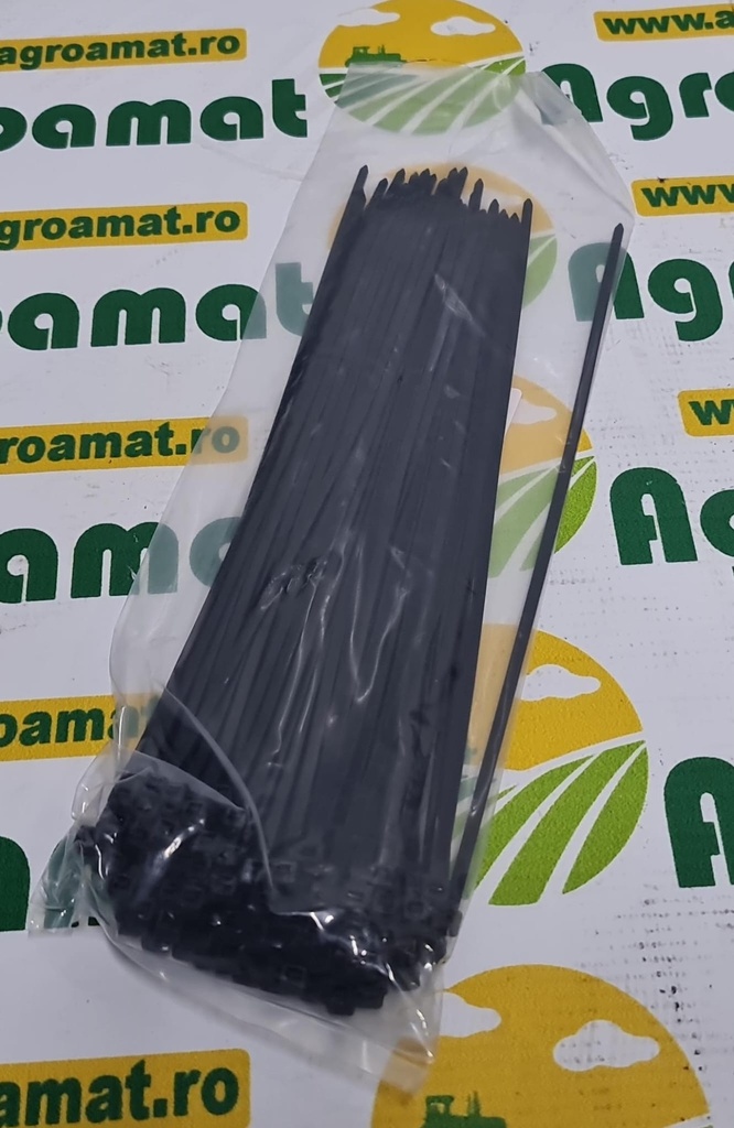 Colier Plastic 7.5X300mm Negru