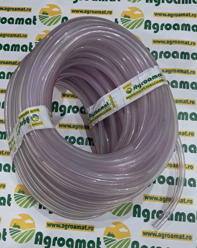 Furtun Transparent dublu  aparat de muls fi6mm