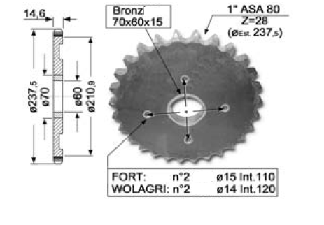 Pinion Org. Z-28 B400010363R