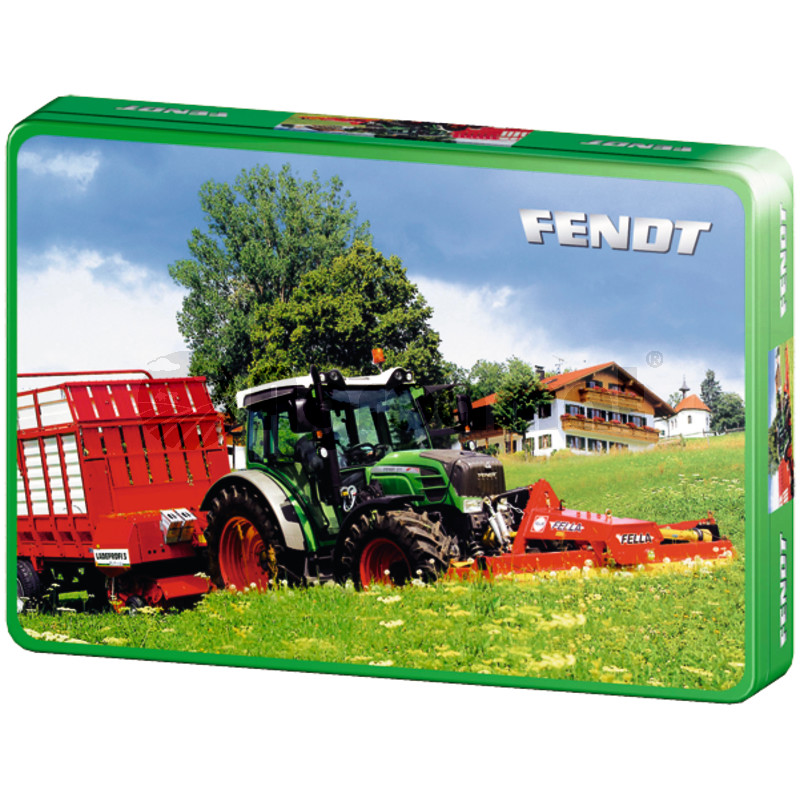 Puzzle in cutie metalica, Fendt 211 Vario, 60 de piese