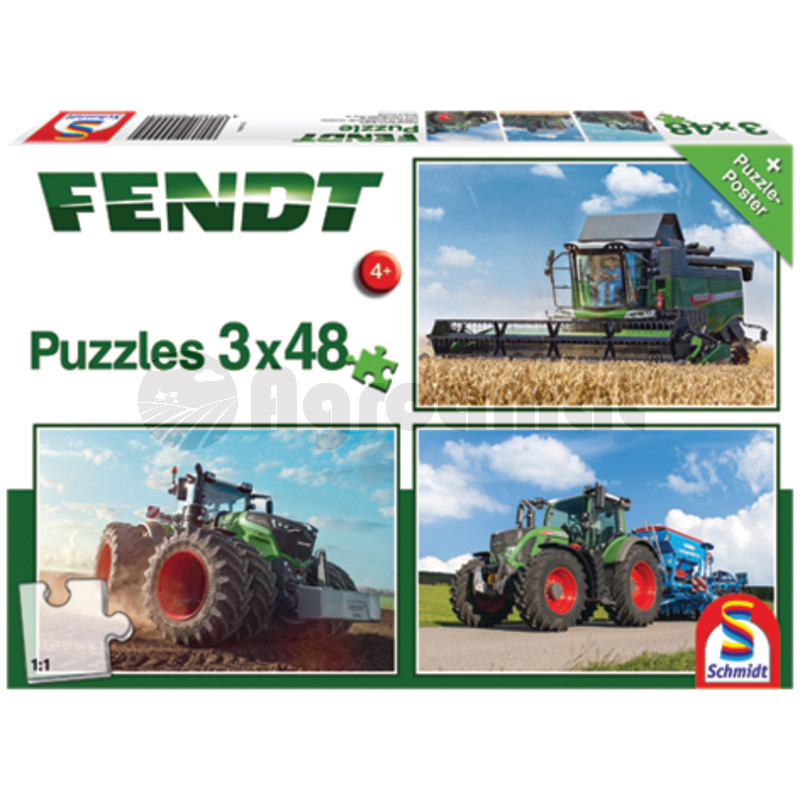 Puzzle, Fendt 1050 Vario / 724 Vario / 6275L, 3 x 48 de piese