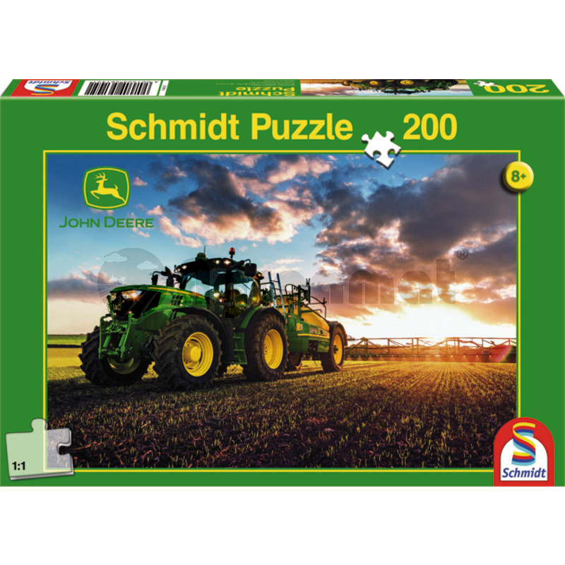 Puzzle, tractor John Deere 6150R cu vidanja, 200 de piese