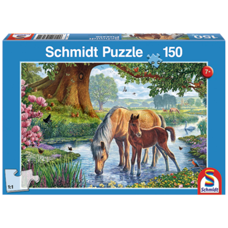 Puzzle, caii la pasunat, 150 de piese