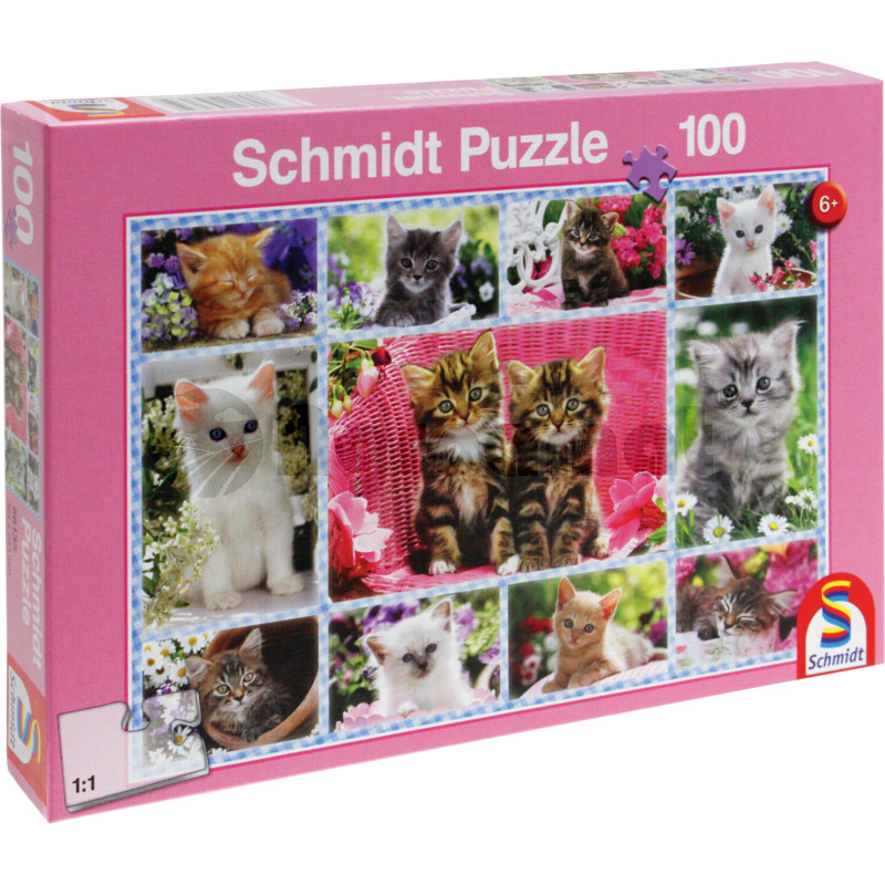 Puzzle, pisicute, 100 de piese