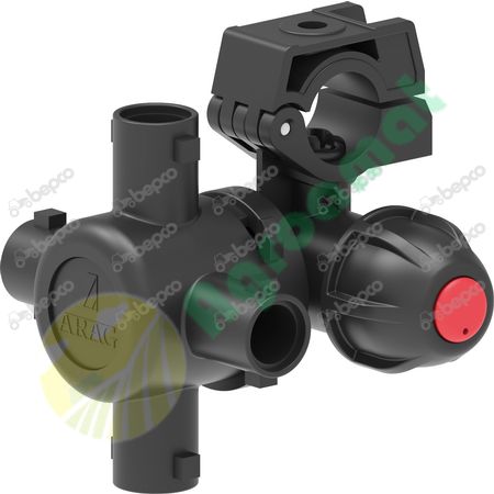 4-OUTLETS NOZZLE HOLDER FOR TUBE ANTI-DRIP - Ø 20 MM