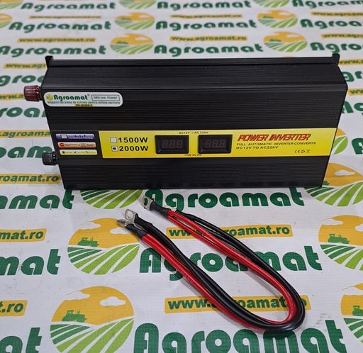 [AMAT1-41000] Invertor Tensiune 12V-220V 2000W