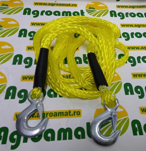 [AMAT1-44385] Sufa Elastica Impletita 4m, Carlige Metalice 2T