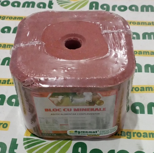 [AMAT1-52452] Bloc Sare 5kg cu Complex Minerale pentru Animale