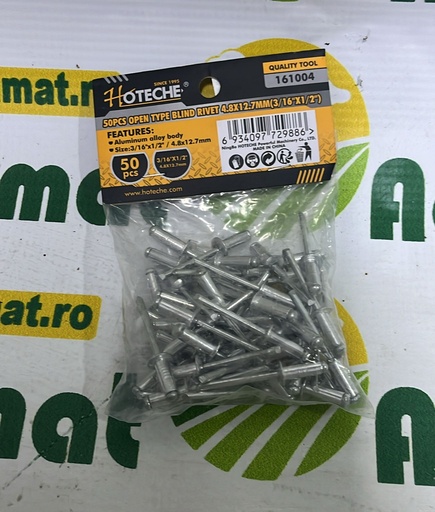 [AMAT1-57020] Popnit din Aluminiu 4.8x12.7mm , 50 buc