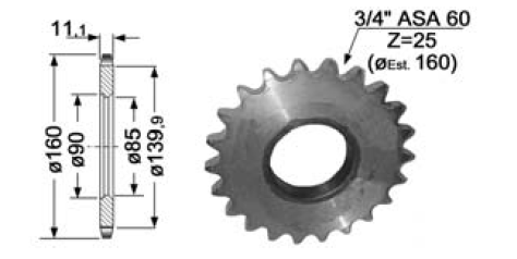 [AMAT1-24380] Pinion Org Z-25