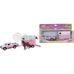 [AMAT3-91050] Pickup cu remorca pentru cai, roz