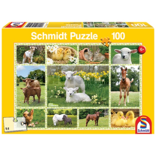 [AMAT3-91272] Puzzle, animale mici la ferma, 100 de piese