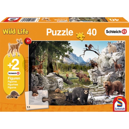 [AMAT3-91297] Puzzle, animale salbatice, 40 de piese