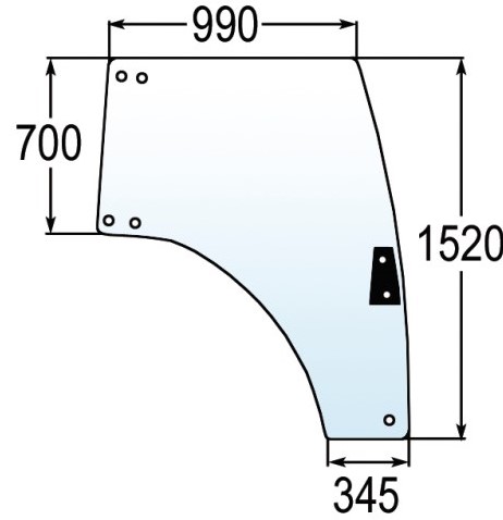 [AMAT1-30372] Portiera Sticla Dr. 3674695M1