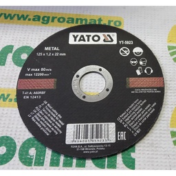 [AMAT1-36853] Disc Debitat Metal 125x1.2x22mm