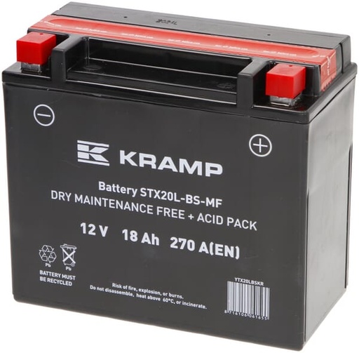 [AMAT1-50712] Baterie 12V 18Ah 270A cu pachet acid Kramp